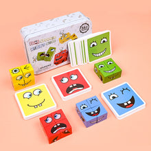 Load image into Gallery viewer, Kids Magic Face Change Cube Game Toy Face Changing Building Blocks Board Game Montessori Expression Puzzle Toys Educational Match Toy
