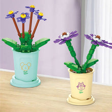 Load image into Gallery viewer, Potted Plants Building Block Flowers By Coffee Cup 12 Zodiac Animals Sign Birthday Gift Flower Bouquet Girl Toy Valentine's Day Gift
