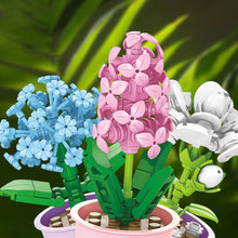 Load image into Gallery viewer, Potted Plants Building Block Flowers By Coffee Cup 12 Zodiac Animals Sign Birthday Gift Flower Bouquet Girl Toy Valentine's Day Gift
