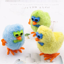 Load image into Gallery viewer, Plush Wind Up Chicken Jumping Walking Hopping Cartoon Plush Chicken Clockwork Rabbit Walking Chicks Toys Baby Playing Toy
