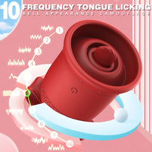 Load image into Gallery viewer, Bell Female Sucker Tongue Licking Yin Female Flirting Jump Egg Vibration Masturbation G-point Jump Egg Masturbation Vibrator
