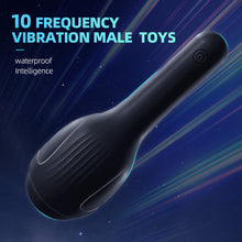 Load image into Gallery viewer, Silicone Male Masturbator Glans Trainer Adult Vibration Aircraft Cup 10 Frequency Vibration Male Sex Toys
