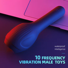 Load image into Gallery viewer, Silicone Male Masturbator Glans Trainer Adult Vibration Aircraft Cup 10 Frequency Vibration Male Sex Toys
