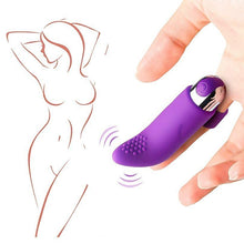 Load image into Gallery viewer, Medical Grade Silicone Rechargeable Finger Egg Skipping Vibrator Female Sex Toy Travel Mini Portable Sex Toys
