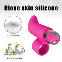 Load image into Gallery viewer, Medical Grade Silicone Rechargeable Finger Egg Skipping Vibrator Female Sex Toy Travel Mini Portable Sex Toys

