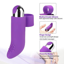 Load image into Gallery viewer, Medical Grade Silicone Rechargeable Finger Egg Skipping Vibrator Female Sex Toy Travel Mini Portable Sex Toys
