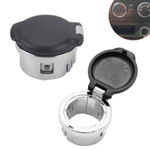 Load image into Gallery viewer, 2Pcs 12V Dash Power Outlet Cover Power Outlet Plug With Chrome Pop-out Knob Dash Cover For Silverado Tahoe Sierra 2007-2013 Cadillac 20983936
