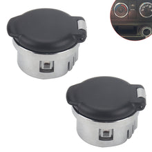 Load image into Gallery viewer, 2Pcs 12V Dash Power Outlet Cover Power Outlet Plug With Chrome Pop-out Knob Dash Cover For Silverado Tahoe Sierra 2007-2013 Cadillac 20983936
