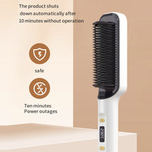 Load image into Gallery viewer, LCD Display Straight Hair Comb Negative Ion Multi-function Dual-purpose Hair Straightener Curling Iron Hair Styling Comb

