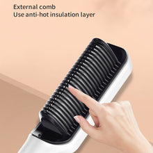 Load image into Gallery viewer, LCD Display Straight Hair Comb Negative Ion Multi-function Dual-purpose Hair Straightener Curling Iron Hair Styling Comb
