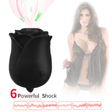 Load image into Gallery viewer, Rose Shaped Sucking Jumping Egg Automatic Mute Soft Silicone Vibrator Masturbation Sex Toy for Women

