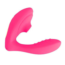 Load image into Gallery viewer, 2 in 1 Sucking Vibration Massage Stick 10 Frequency Wearable Waterproof Vagina Massager Masturbation Sex Toy
