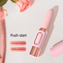 Load image into Gallery viewer, Skin-friendly Silicone Vibrator Waterproof Mini Portable Lipstick Shaped Women Masturbation Stick Sex Toy
