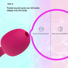 Load image into Gallery viewer, Mushroom Soft Silicone Sucking Vibrator Heating Waterproof 10 Frequency Sucking Vibration Masturbator Sex Toy

