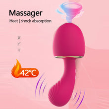 Load image into Gallery viewer, Mushroom Soft Silicone Sucking Vibrator Heating Waterproof 10 Frequency Sucking Vibration Masturbator Sex Toy
