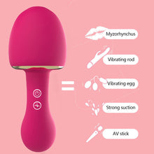 Load image into Gallery viewer, Mushroom Soft Silicone Sucking Vibrator Heating Waterproof 10 Frequency Sucking Vibration Masturbator Sex Toy
