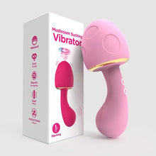 Load image into Gallery viewer, Mushroom Soft Silicone Sucking Vibrator Heating Waterproof 10 Frequency Sucking Vibration Masturbator Sex Toy
