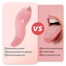 Load image into Gallery viewer, Simulated Tongue Licking Vibrator Heating 10 Frequency Cordless Strong Vibration Quiet Masturbator Sex Toy
