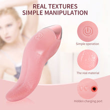 Load image into Gallery viewer, Simulated Tongue Licking Vibrator Heating 10 Frequency Cordless Strong Vibration Quiet Masturbator Sex Toy
