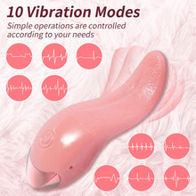Load image into Gallery viewer, Simulated Tongue Licking Vibrator Heating 10 Frequency Cordless Strong Vibration Quiet Masturbator Sex Toy
