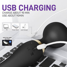 Load image into Gallery viewer, Silicone Double Head Vibrator 360° Rotation 20 Frequency Waterproof Vibration Masturbation Massager for Women
