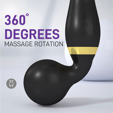 Load image into Gallery viewer, Silicone Double Head Vibrator 360° Rotation 20 Frequency Waterproof Vibration Masturbation Massager for Women
