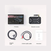 Load image into Gallery viewer, T-R22 Bluetooth Transmitter Receiver 2-in-1, RCA/AUX Interface, USB Playback, Wireless Audio Adapter
