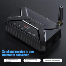Load image into Gallery viewer, T-R22 Bluetooth Transmitter Receiver 2-in-1, RCA/AUX Interface, USB Playback, Wireless Audio Adapter
