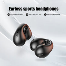Load image into Gallery viewer, T75 Wireless Earbuds Ear-Clip Bluetooth Headphones Stereo Bass Sports Headset Bone Conduction Earphone with Mic
