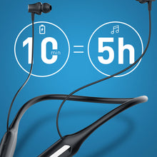 Load image into Gallery viewer, Hanging Neck In-Ear Sports Super Long Standby Bluetooth Headset Dual Mode One-Button Switching Skin-Friendly Soft Rubber Portable Storage
