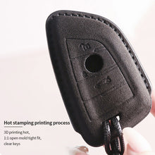 Load image into Gallery viewer, Car Key Case Suede Leather Cover Shell Accessories For BMW X1 X3 X5 X6 X7 F20 F15 F16 F48 G20 G30 G01 G02 G05 G11 G32 1 3 7 Series
