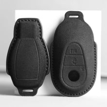 Load image into Gallery viewer, Car Remote Key Case Suede Leather Cover Shell Accessories For Mercedes Benz C E S G R Class GLS GLA GLK GLC CLS CLA AMG W204 W205 W212 W463 W176 E300 E200 C260 A200
