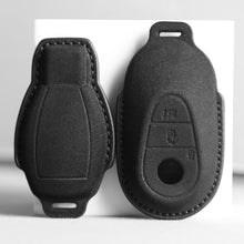 Load image into Gallery viewer, Car Remote Key Case Suede Leather Cover Shell Accessories For Mercedes Benz C E S G R Class GLS GLA GLK GLC CLS CLA AMG W204 W205 W212 W463 W176 E300 E200 C260 A200
