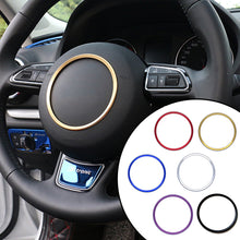 Load image into Gallery viewer, Car Interior Steering Wheel Center Logo Covers Stickers Trim Styling for Audi A1 A3 A4L/A6L/Q3/Q5 8P S3 A4 B6 B7 A5 A6 Q5 Q7 Accessories
