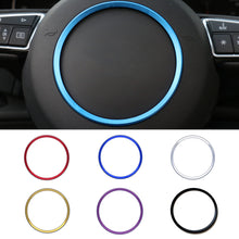 Load image into Gallery viewer, Car Interior Steering Wheel Center Logo Covers Stickers Trim Styling for Audi A1 A3 A4L/A6L/Q3/Q5 8P S3 A4 B6 B7 A5 A6 Q5 Q7 Accessories

