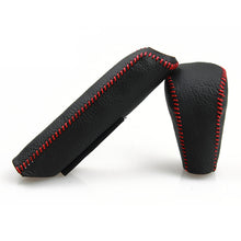 Load image into Gallery viewer, 2Pcs Car Leather Gear Head Shift Knob Cover Collars Handbrake Cover Case For Hyundai Creta ix25 2018 2019 Accessories

