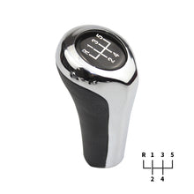 Load image into Gallery viewer, Car 5/6 Speed Gear Shift Knob Carbon Fiber Bright Matte Silver for BMW 1 3 5 6 Series E46 E53 E60 E61 E63 E65 E81 E82 E83 E87 E90 E91 E92 X1 X3 X5
