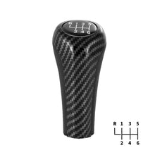 Load image into Gallery viewer, Car 5/6 Speed Gear Shift Knob Carbon Fiber Bright Matte Silver for BMW 1 3 5 6 Series E46 E53 E60 E61 E63 E65 E81 E82 E83 E87 E90 E91 E92 X1 X3 X5
