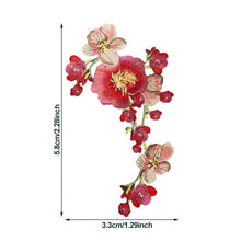 Load image into Gallery viewer, Embroidery Peony Flower Patch Applique DIY Crafts Stiker for Dress Bag Clothes Accessories Badges Sew On DIY Clothing Accessories

