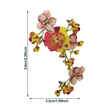 Load image into Gallery viewer, Embroidery Peony Flower Patch Applique DIY Crafts Stiker for Dress Bag Clothes Accessories Badges Sew On DIY Clothing Accessories
