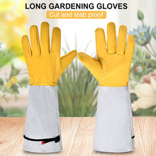 Load image into Gallery viewer, Outdoor Long Work Gloves Cut Resistance Stab-Proof Gardening Gloves Heat Resistant Wear Resistant Labor Protective Gloves Comfortable Breathable Sheepskin Gloves
