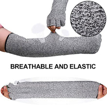 Load image into Gallery viewer, Outdoor Class 5 Anti-Cutting Half-Finger Gloves Anti-Puncture Wear Elbow Protection Gardening Glass Repair Safety Protective Labor Gloves
