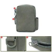 Load image into Gallery viewer, EDC Tactical Molle Camo Fanny Bag Outdoor Waterproof Nylon Change Key Cigarette Pack Multifunctional Military Accessory Hiking Hunting Bag
