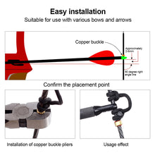 Load image into Gallery viewer, 5PCS Archery Universal Positioning Copper Buckle Composite Bow String D Ring Positioning Fixed Arrow Point Shooting Bow String Accessories
