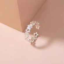 Load image into Gallery viewer, Fluorescent Luminous Hollow Star Ring Glow Pentagram Opening Adjustable Ring Simple Alloy Ring Jewelry
