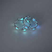 Load image into Gallery viewer, Fluorescent Luminous Hollow Star Ring Glow Pentagram Opening Adjustable Ring Simple Alloy Ring Jewelry
