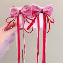 Load image into Gallery viewer, Bow Tie Ribbon Children Hair Clip Sweet Lovely Girl Multicoloured Bowknot Hairpin Versatile Hair Accessory
