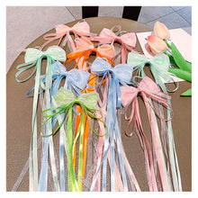 Load image into Gallery viewer, Bow Tie Ribbon Children Hair Clip Sweet Lovely Girl Multicoloured Bowknot Hairpin Versatile Hair Accessory
