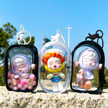 Load image into Gallery viewer, Portable Transparent PVC Mystery Box Organizer Box Keychain Chain Bag Mystery Toy Storage Boxes for Doll Toy Zipper Pouch
