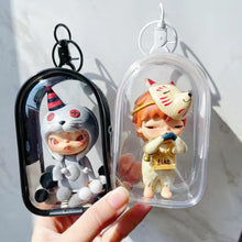 Load image into Gallery viewer, Portable Transparent PVC Mystery Box Organizer Box Keychain Chain Bag Mystery Toy Storage Boxes for Doll Toy Zipper Pouch
